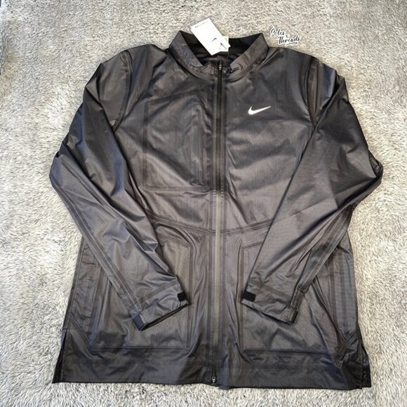 Nike Storm-FIT ADV Full Zip Golf Jacket Size Large Men Black DX6074-010 - Picture 1 of 7
